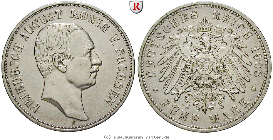 Klicken Sie auf das Bild um es auf Ihrem Rechner zu speichern deutsches-kaiserreich-friedrich-august-iii-5-mark/57186.jpg