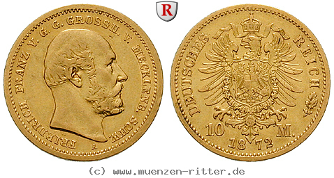 Klicken Sie auf das Bild um es auf Ihrem Rechner zu speichern deutsches-kaiserreich-friedrich-franz-ii-10-mark/33113.jpg