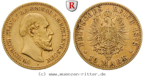 Klicken Sie auf das Bild um es auf Ihrem Rechner zu speichern deutsches-kaiserreich-friedrich-franz-ii-10-mark/33115.jpg