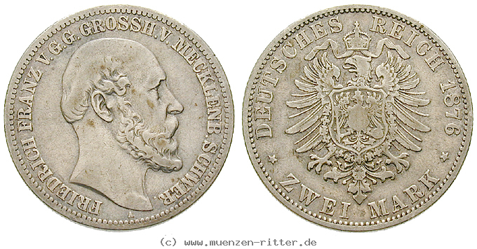Klicken Sie auf das Bild um es auf Ihrem Rechner zu speichern deutsches-kaiserreich-friedrich-franz-ii-2-mark/45954.jpg