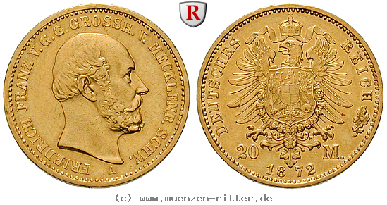 Klicken Sie auf das Bild um es auf Ihrem Rechner zu speichern deutsches-kaiserreich-friedrich-franz-ii-20-mark/33114.jpg