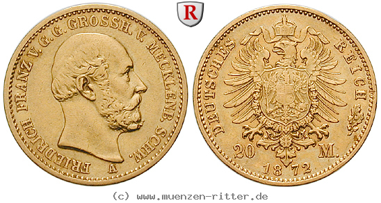 Klicken Sie auf das Bild um es auf Ihrem Rechner zu speichern deutsches-kaiserreich-friedrich-franz-ii-20-mark/64117.jpg