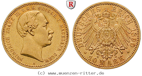 deutsches-kaiserreich-friedrich-franz-iii-10-mark/103283.jpg