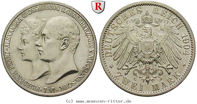 Klicken Sie auf das Bild um es auf Ihrem Rechner zu speichern deutsches-kaiserreich-friedrich-franz-iv-2-mark/60914.jpg