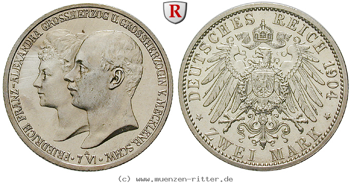 Klicken Sie auf das Bild um es auf Ihrem Rechner zu speichern deutsches-kaiserreich-friedrich-franz-iv-2-mark/75000.jpg