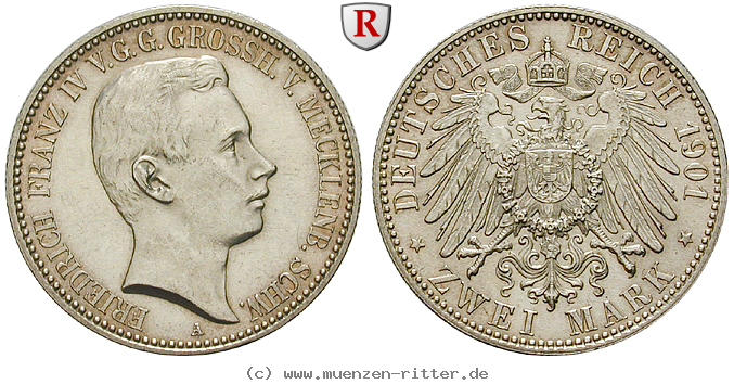 deutsches-kaiserreich-friedrich-franz-iv-2-mark/96821.jpg