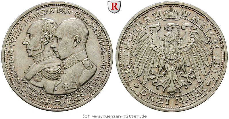 deutsches-kaiserreich-friedrich-franz-iv-3-mark/102808.jpg