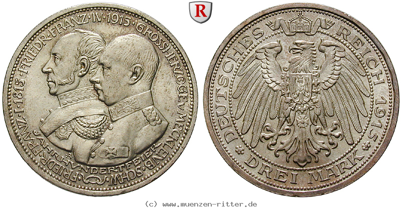 Klicken Sie auf das Bild um es auf Ihrem Rechner zu speichern deutsches-kaiserreich-friedrich-franz-iv-3-mark/53364.jpg