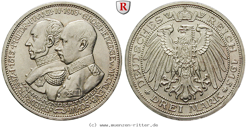 Klicken Sie auf das Bild um es auf Ihrem Rechner zu speichern deutsches-kaiserreich-friedrich-franz-iv-3-mark/60344.jpg