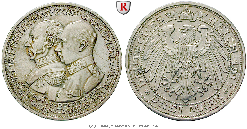 Klicken Sie auf das Bild um es auf Ihrem Rechner zu speichern deutsches-kaiserreich-friedrich-franz-iv-3-mark/69163.jpg