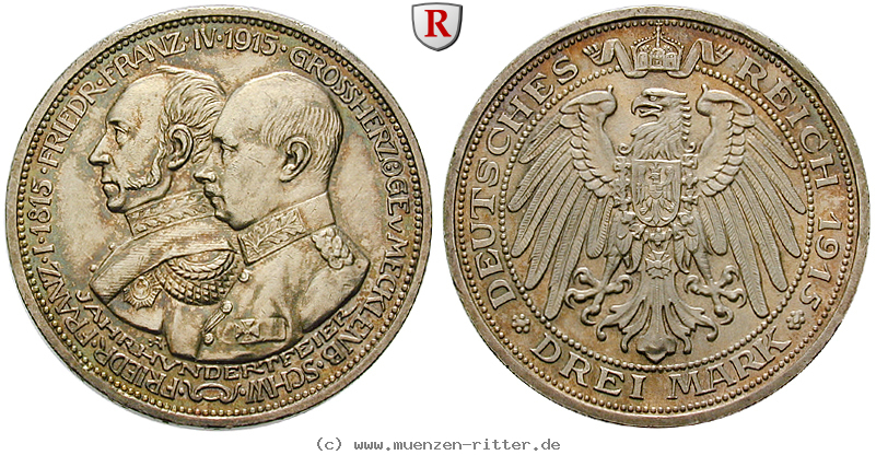 Klicken Sie auf das Bild um es auf Ihrem Rechner zu speichern deutsches-kaiserreich-friedrich-franz-iv-3-mark/89413.jpg