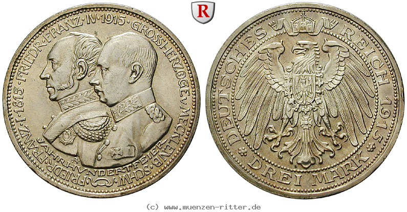 Klicken Sie auf das Bild um es auf Ihrem Rechner zu speichern deutsches-kaiserreich-friedrich-franz-iv-3-mark/97047.jpg
