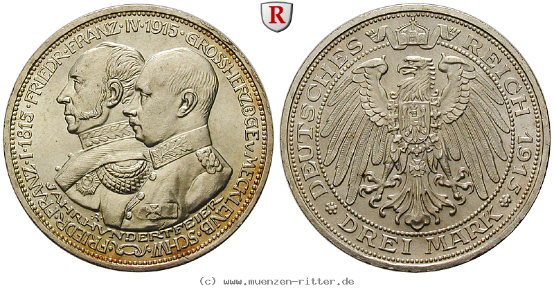 Klicken Sie auf das Bild um es auf Ihrem Rechner zu speichern deutsches-kaiserreich-friedrich-franz-iv-3-mark/99845.jpg