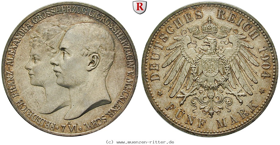 deutsches-kaiserreich-friedrich-franz-iv-5-mark/100462.jpg