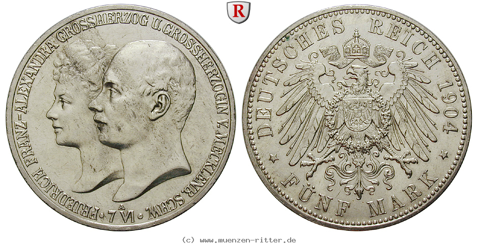 deutsches-kaiserreich-friedrich-franz-iv-5-mark/94969.jpg