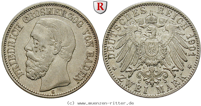 Klicken Sie auf das Bild um es auf Ihrem Rechner zu speichern deutsches-kaiserreich-friedrich-i-2-mark/102741.jpg