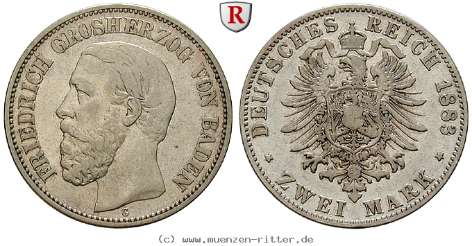 Klicken Sie auf das Bild um es auf Ihrem Rechner zu speichern deutsches-kaiserreich-friedrich-i-2-mark/104026.jpg