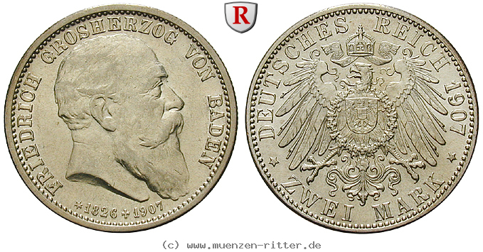 Klicken Sie auf das Bild um es auf Ihrem Rechner zu speichern deutsches-kaiserreich-friedrich-i-2-mark/91499.jpg