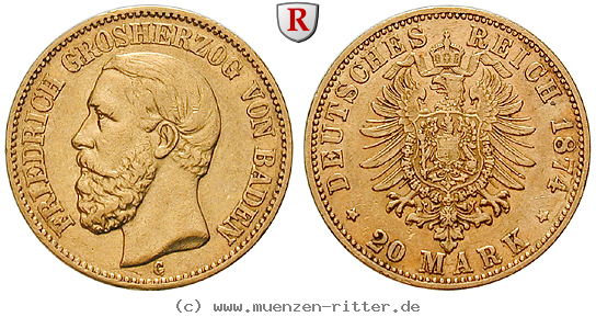 Klicken Sie auf das Bild um es auf Ihrem Rechner zu speichern deutsches-kaiserreich-friedrich-i-20-mark/101246.jpg