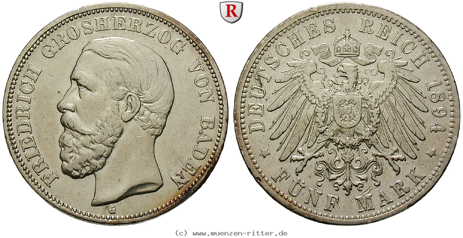 Klicken Sie auf das Bild um es auf Ihrem Rechner zu speichern deutsches-kaiserreich-friedrich-i-5-mark/100001.jpg