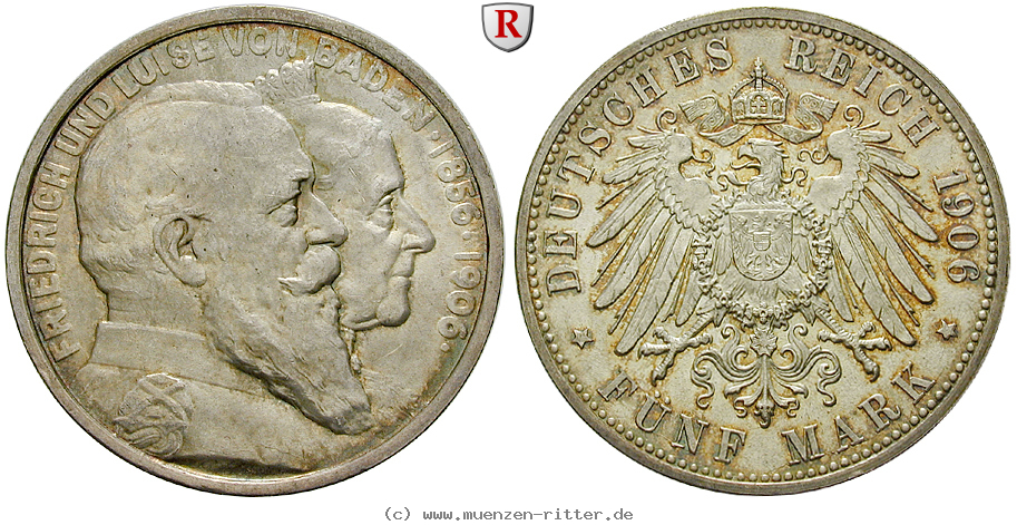 Klicken Sie auf das Bild um es auf Ihrem Rechner zu speichern deutsches-kaiserreich-friedrich-i-5-mark/100443.jpg