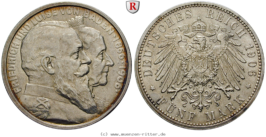 Klicken Sie auf das Bild um es auf Ihrem Rechner zu speichern deutsches-kaiserreich-friedrich-i-5-mark/101602.jpg