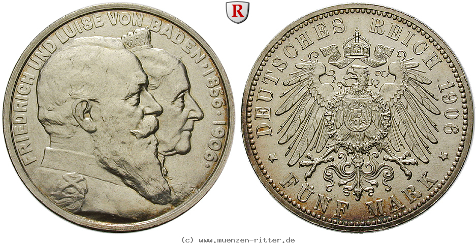 Klicken Sie auf das Bild um es auf Ihrem Rechner zu speichern deutsches-kaiserreich-friedrich-i-5-mark/101651.jpg