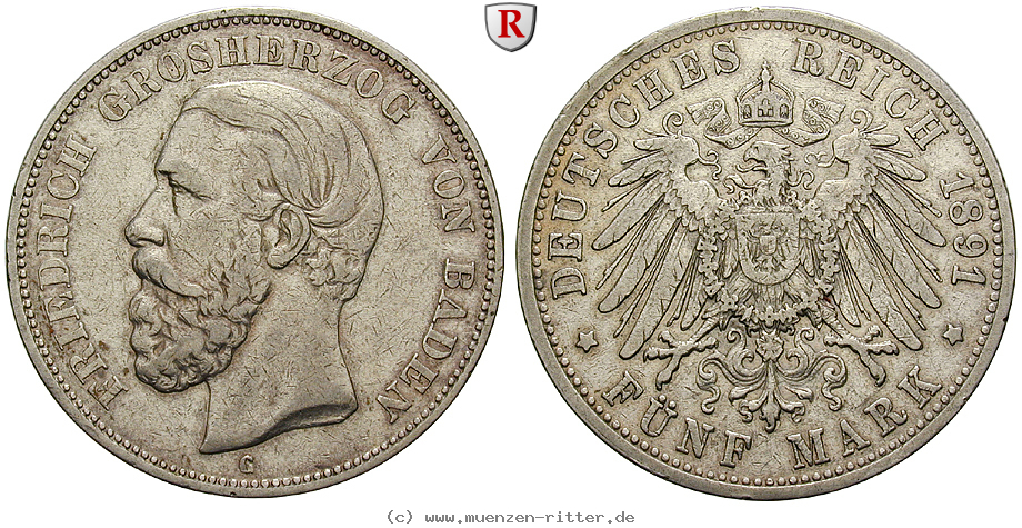 Klicken Sie auf das Bild um es auf Ihrem Rechner zu speichern deutsches-kaiserreich-friedrich-i-5-mark/102743.jpg