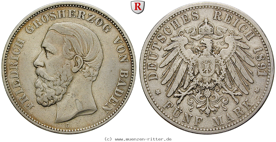 Klicken Sie auf das Bild um es auf Ihrem Rechner zu speichern deutsches-kaiserreich-friedrich-i-5-mark/103971.jpg