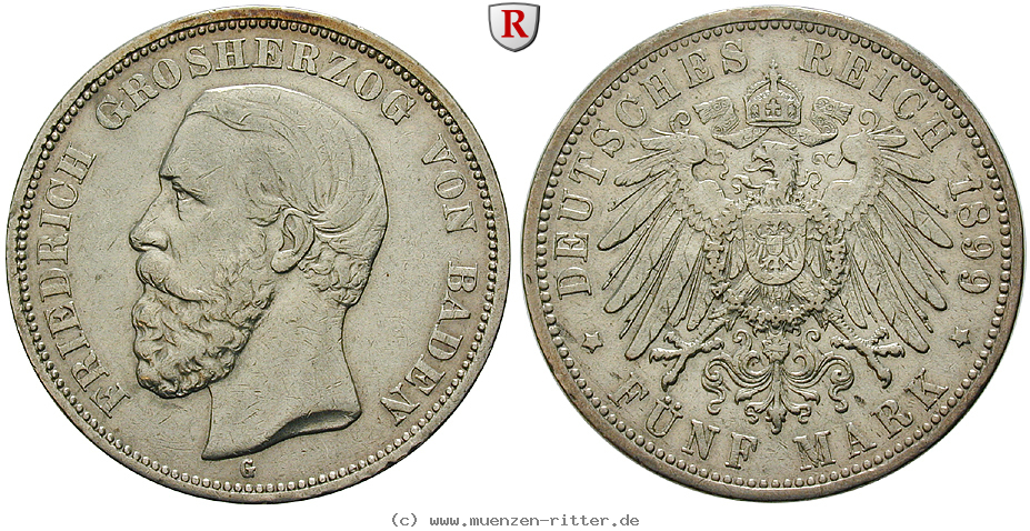 Klicken Sie auf das Bild um es auf Ihrem Rechner zu speichern deutsches-kaiserreich-friedrich-i-5-mark/26629.jpg