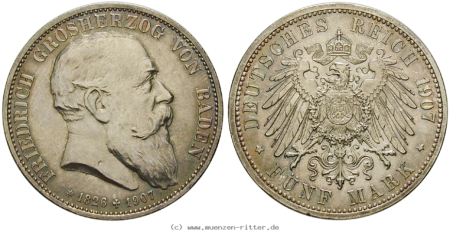 Klicken Sie auf das Bild um es auf Ihrem Rechner zu speichern deutsches-kaiserreich-friedrich-i-5-mark/34717.jpg