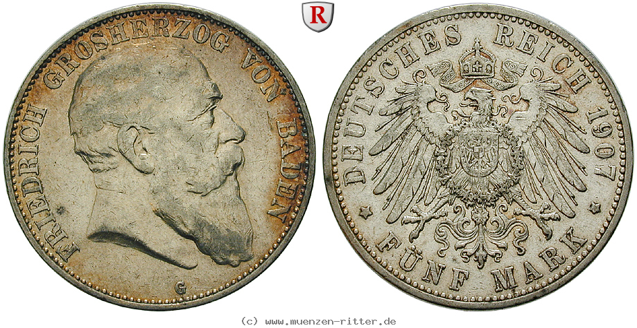 Klicken Sie auf das Bild um es auf Ihrem Rechner zu speichern deutsches-kaiserreich-friedrich-i-5-mark/51572.jpg