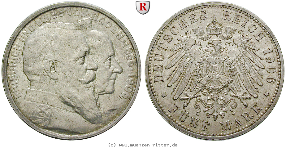 Klicken Sie auf das Bild um es auf Ihrem Rechner zu speichern deutsches-kaiserreich-friedrich-i-5-mark/51573.jpg