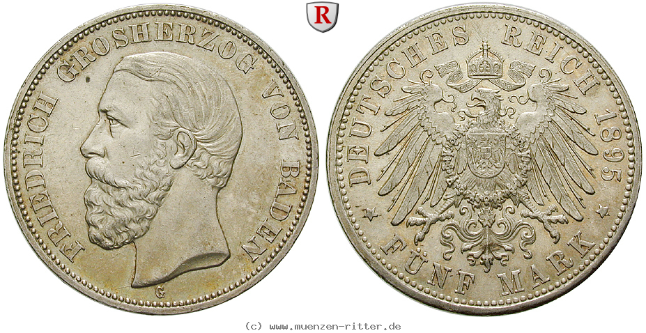 Klicken Sie auf das Bild um es auf Ihrem Rechner zu speichern deutsches-kaiserreich-friedrich-i-5-mark/52427.jpg