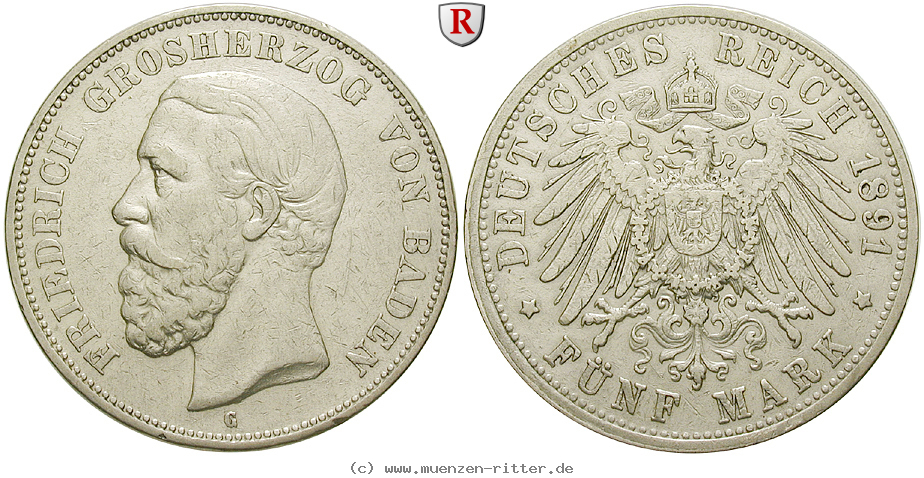 Klicken Sie auf das Bild um es auf Ihrem Rechner zu speichern deutsches-kaiserreich-friedrich-i-5-mark/53333.jpg