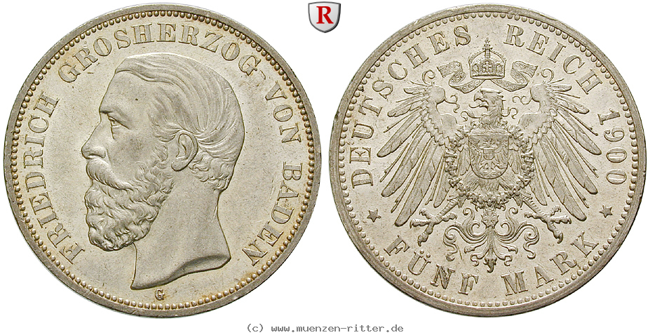 Klicken Sie auf das Bild um es auf Ihrem Rechner zu speichern deutsches-kaiserreich-friedrich-i-5-mark/53601.jpg