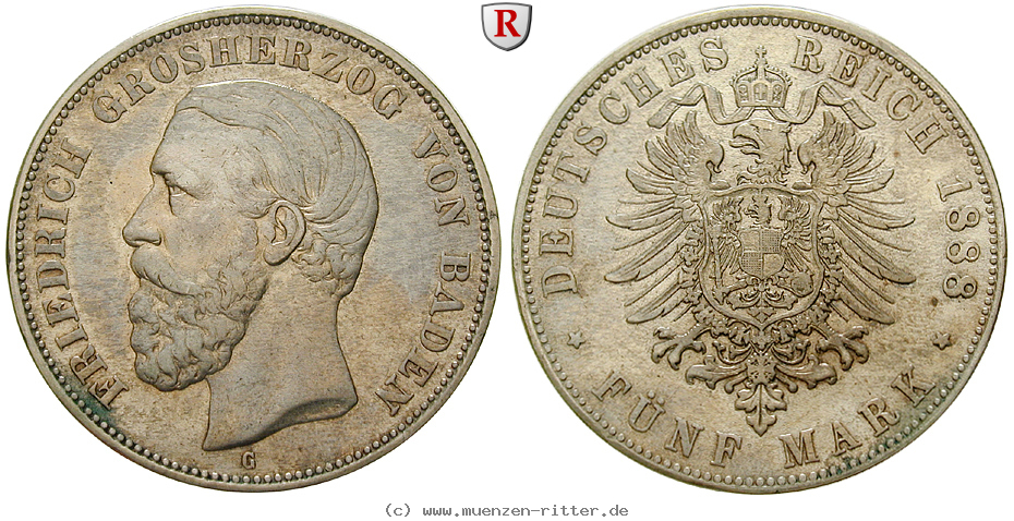 Klicken Sie auf das Bild um es auf Ihrem Rechner zu speichern deutsches-kaiserreich-friedrich-i-5-mark/58699.jpg
