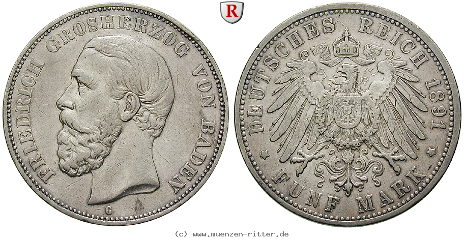 Klicken Sie auf das Bild um es auf Ihrem Rechner zu speichern deutsches-kaiserreich-friedrich-i-5-mark/58700.jpg