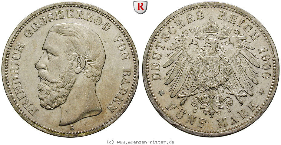 Klicken Sie auf das Bild um es auf Ihrem Rechner zu speichern deutsches-kaiserreich-friedrich-i-5-mark/58705.jpg