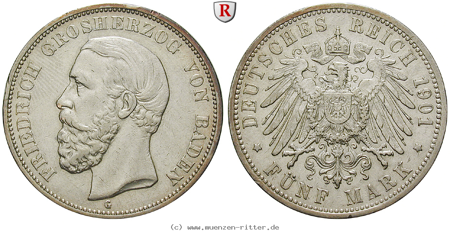 Klicken Sie auf das Bild um es auf Ihrem Rechner zu speichern deutsches-kaiserreich-friedrich-i-5-mark/58706.jpg