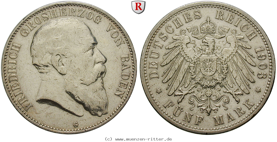 Klicken Sie auf das Bild um es auf Ihrem Rechner zu speichern deutsches-kaiserreich-friedrich-i-5-mark/61944.jpg