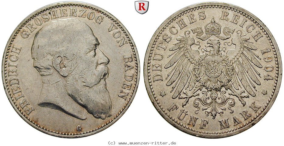 Klicken Sie auf das Bild um es auf Ihrem Rechner zu speichern deutsches-kaiserreich-friedrich-i-5-mark/62199.jpg