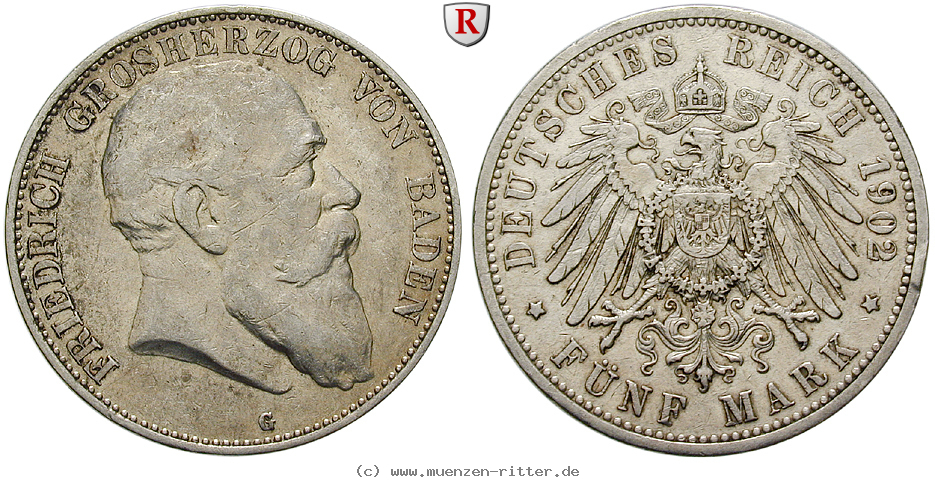 Klicken Sie auf das Bild um es auf Ihrem Rechner zu speichern deutsches-kaiserreich-friedrich-i-5-mark/62912.jpg