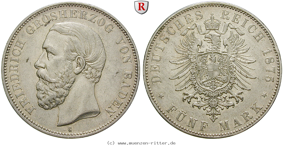 Klicken Sie auf das Bild um es auf Ihrem Rechner zu speichern deutsches-kaiserreich-friedrich-i-5-mark/70944.jpg