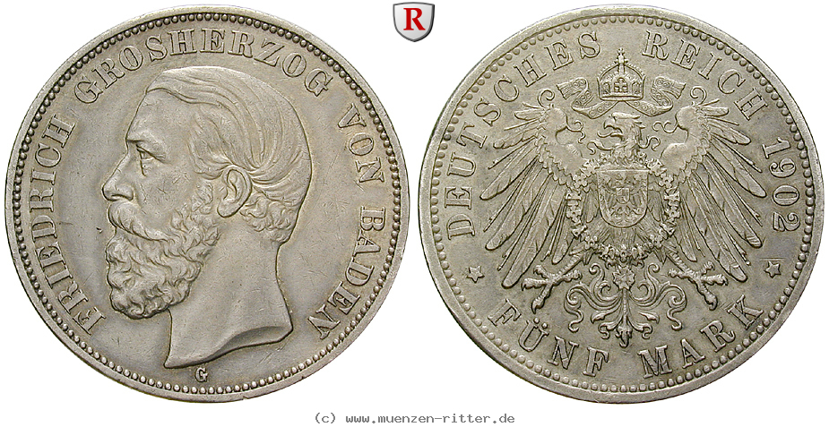 Klicken Sie auf das Bild um es auf Ihrem Rechner zu speichern deutsches-kaiserreich-friedrich-i-5-mark/70948.jpg