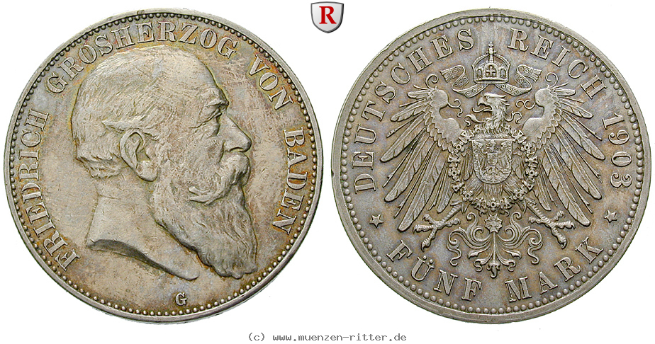 Klicken Sie auf das Bild um es auf Ihrem Rechner zu speichern deutsches-kaiserreich-friedrich-i-5-mark/72366.jpg