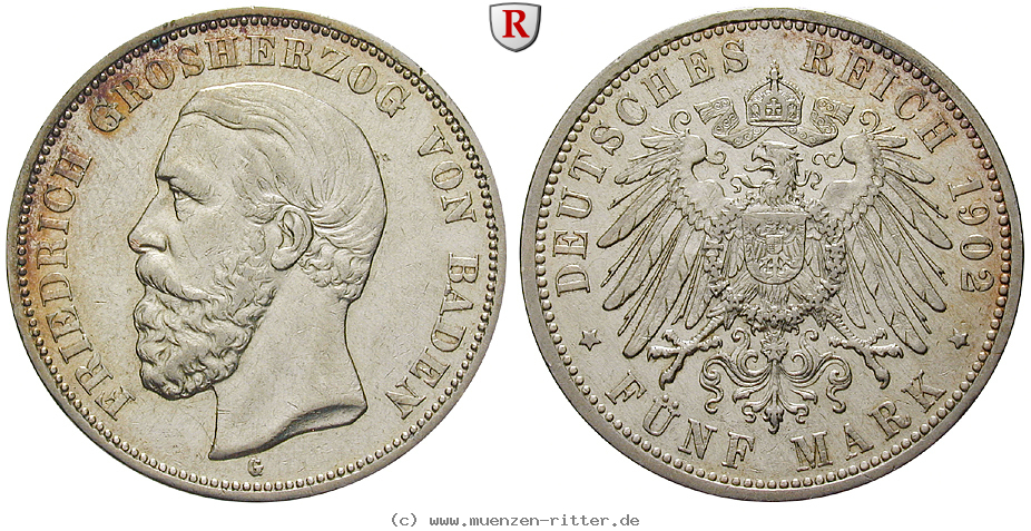 Klicken Sie auf das Bild um es auf Ihrem Rechner zu speichern deutsches-kaiserreich-friedrich-i-5-mark/81868.jpg
