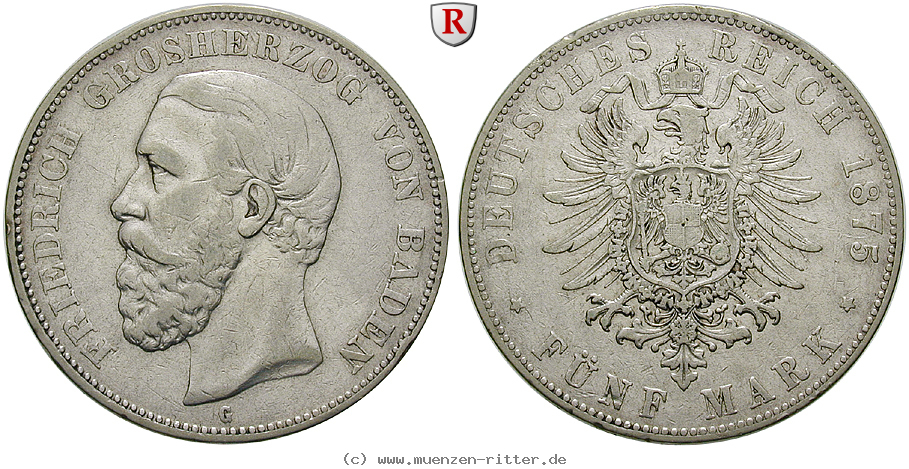 Klicken Sie auf das Bild um es auf Ihrem Rechner zu speichern deutsches-kaiserreich-friedrich-i-5-mark/84728.jpg