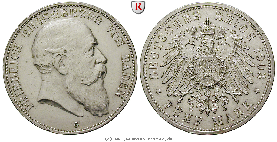 Klicken Sie auf das Bild um es auf Ihrem Rechner zu speichern deutsches-kaiserreich-friedrich-i-5-mark/84741.jpg