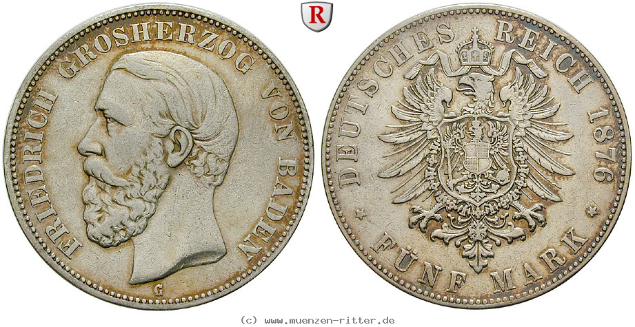 Klicken Sie auf das Bild um es auf Ihrem Rechner zu speichern deutsches-kaiserreich-friedrich-i-5-mark/89555.jpg